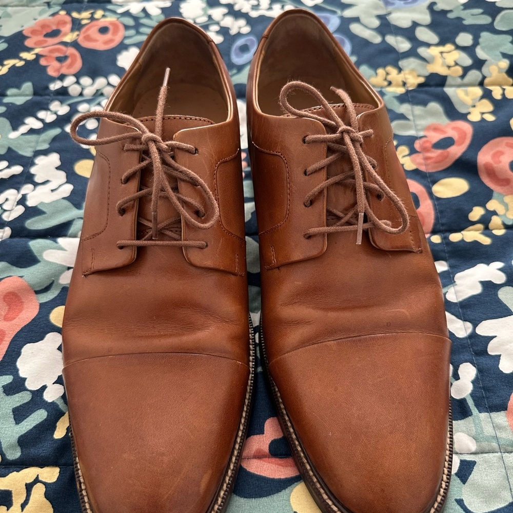 Cole Haan Men's Tan Leather Oxfords